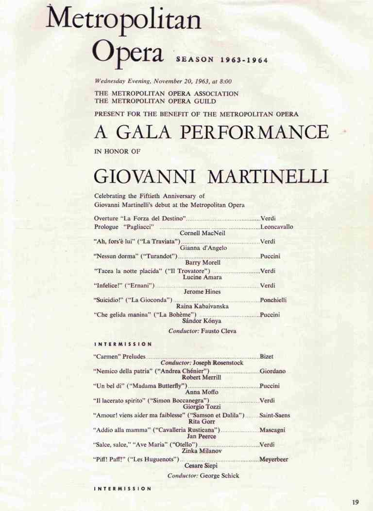 Giovanni Martinelli gala concert